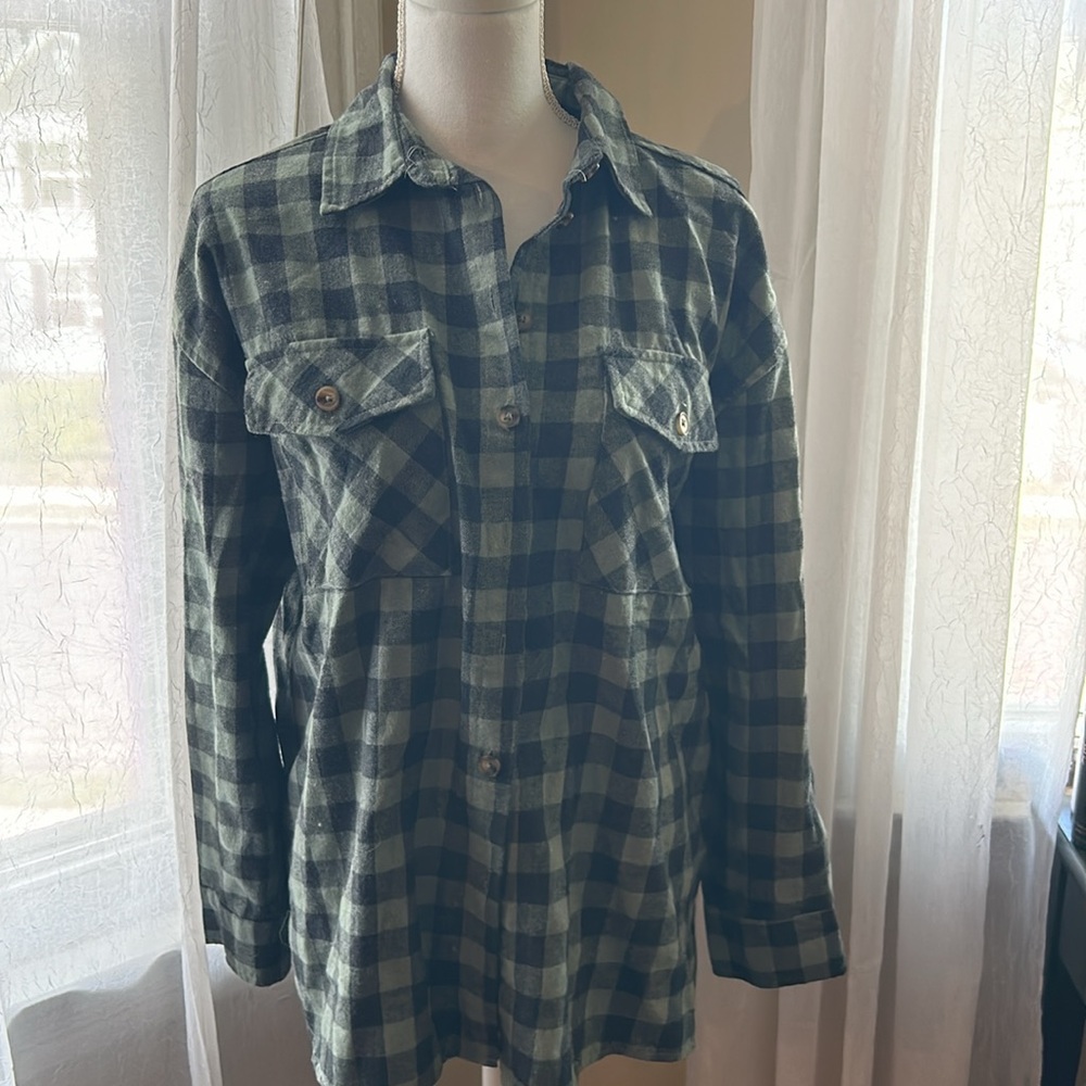 Women’s Green Flannel